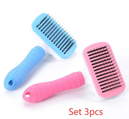 Self-Cleaning Pet Grooming Brush